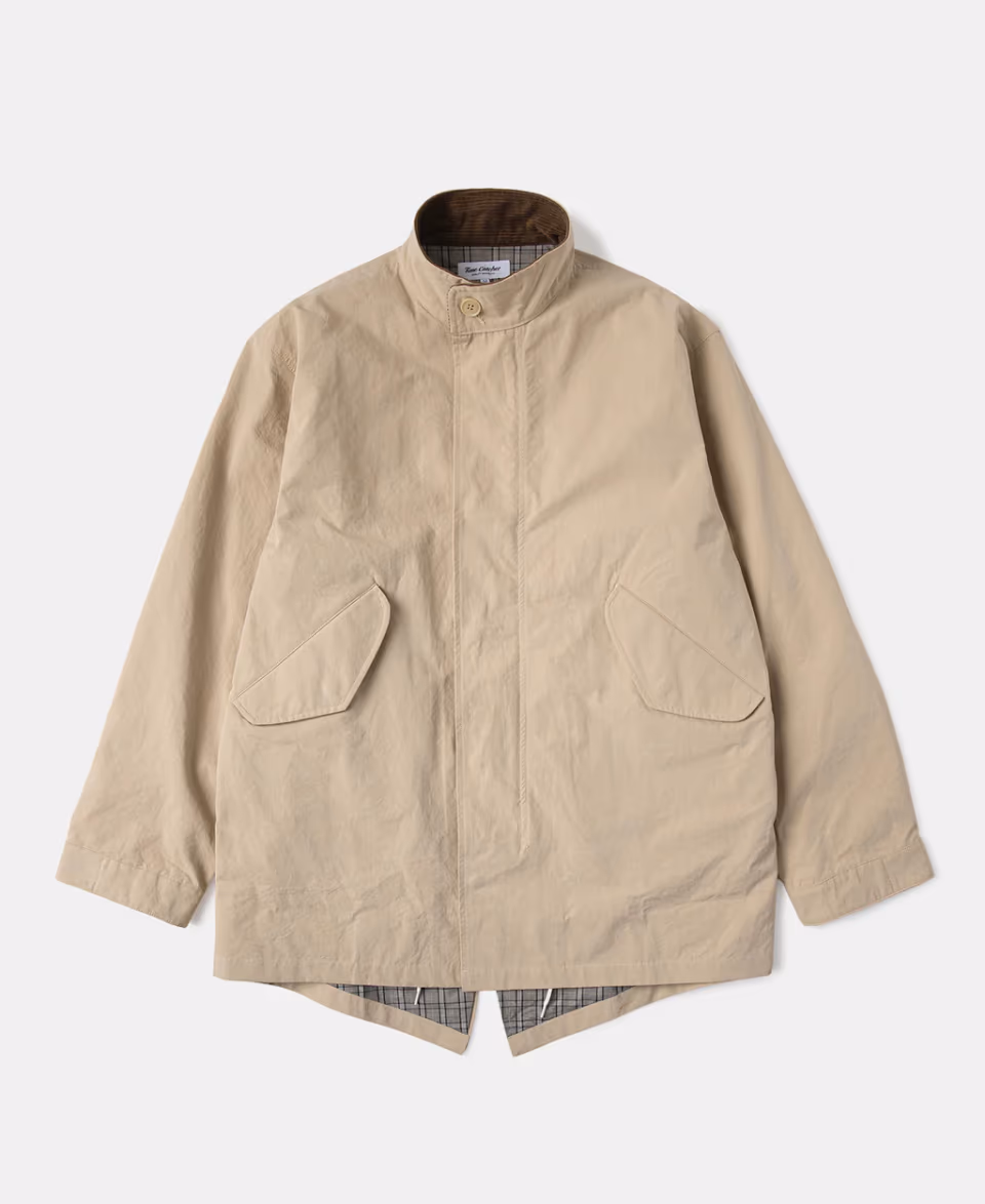Olderbest | Modified M-65 Salt Shrinkage Cotton Poplin Plaid Lining Parka