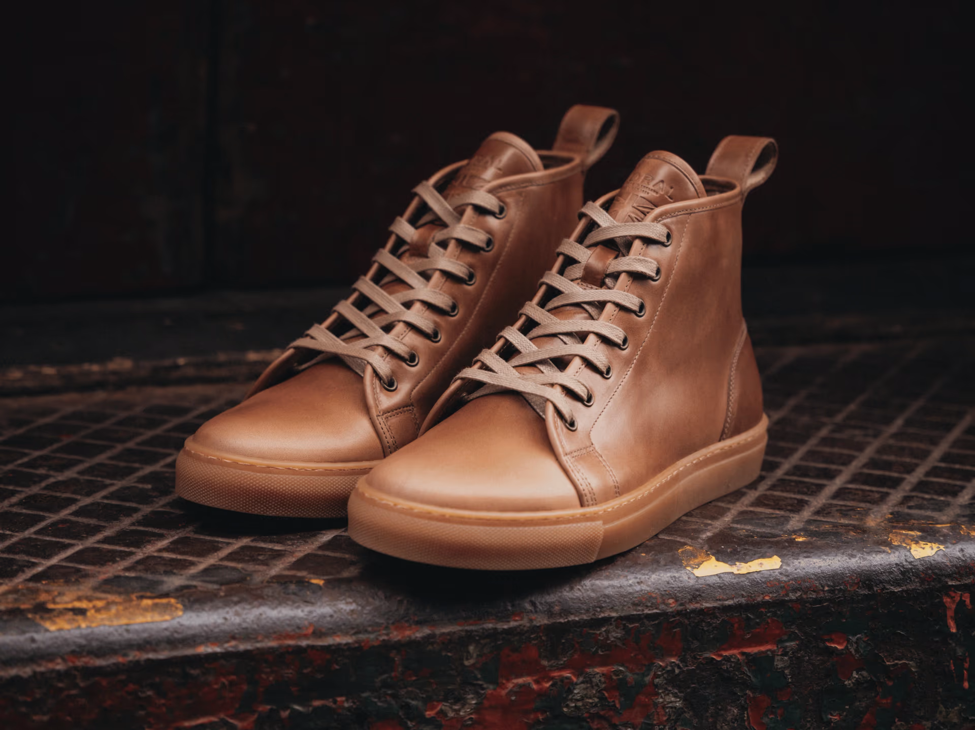 GORAL | SMUGS Rose Anvil X GORAL High Top Sneaker 2.0 • Horween Natural