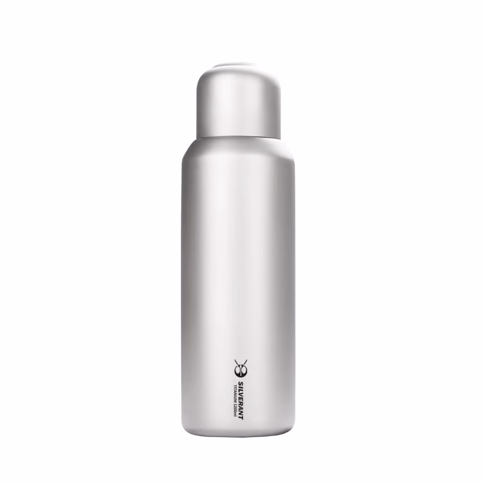 SilverAnt | Large Titanium Water Bottle With Titanium Cup