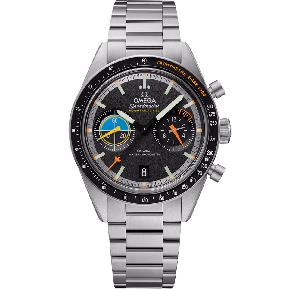 Speedmaster Pilot 40.85 mm, steel on steel - 332.10.41.51.01.002