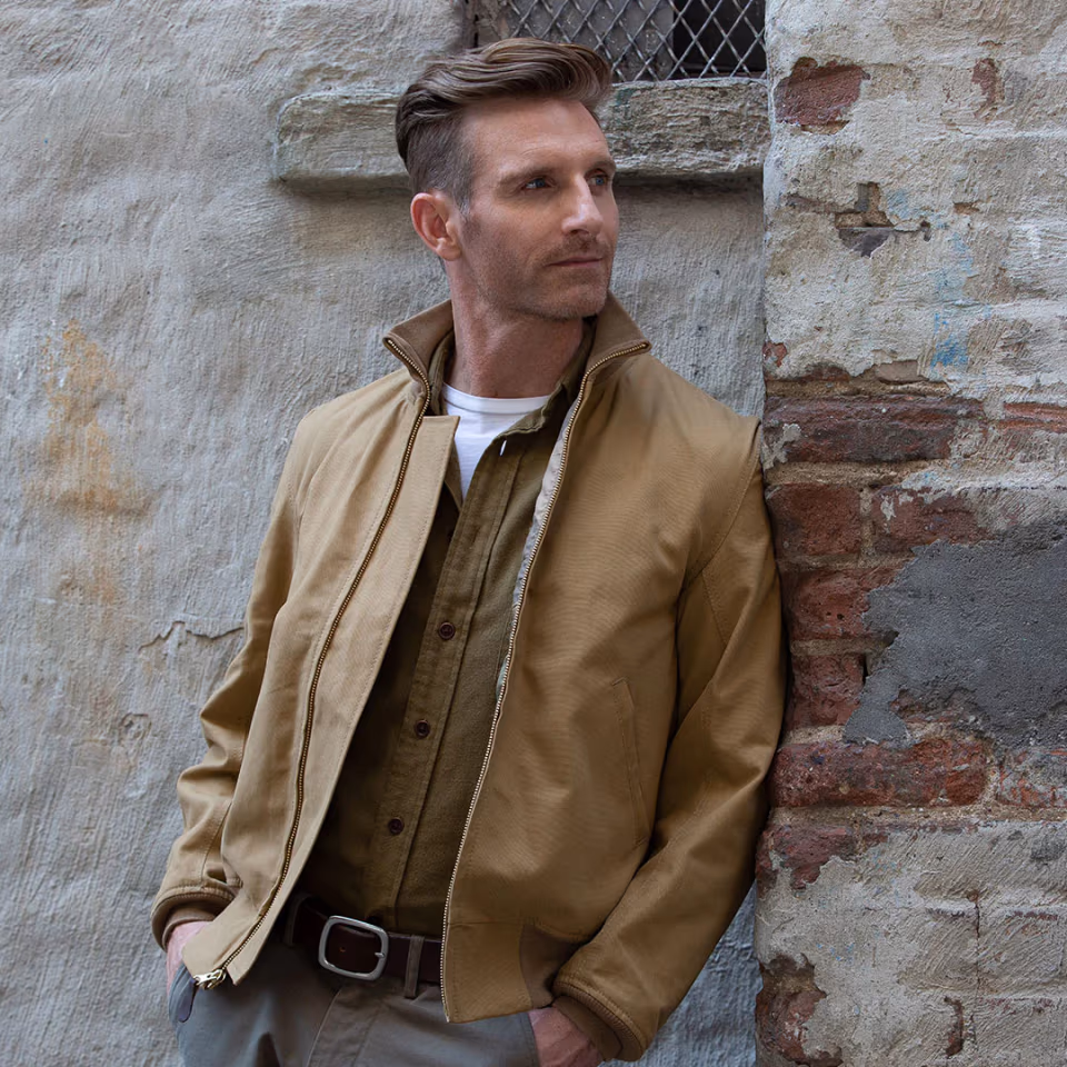 Cockpit USA | Lightweight Khaki Tanker Jacket