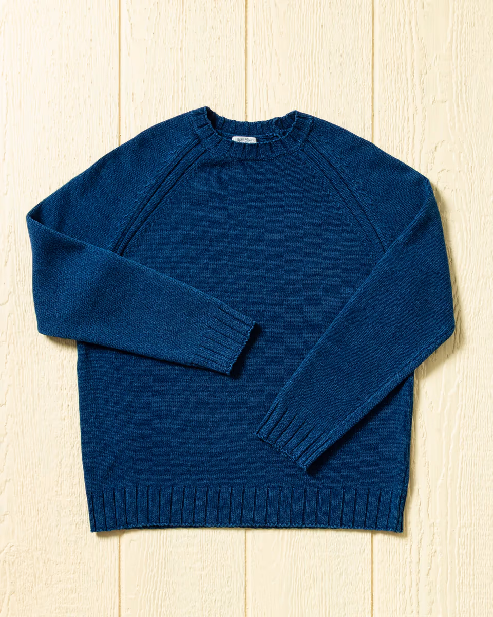 Quaker Marine Supply Co. | Deep Sea Quaker Crewneck Sweater in Indigo