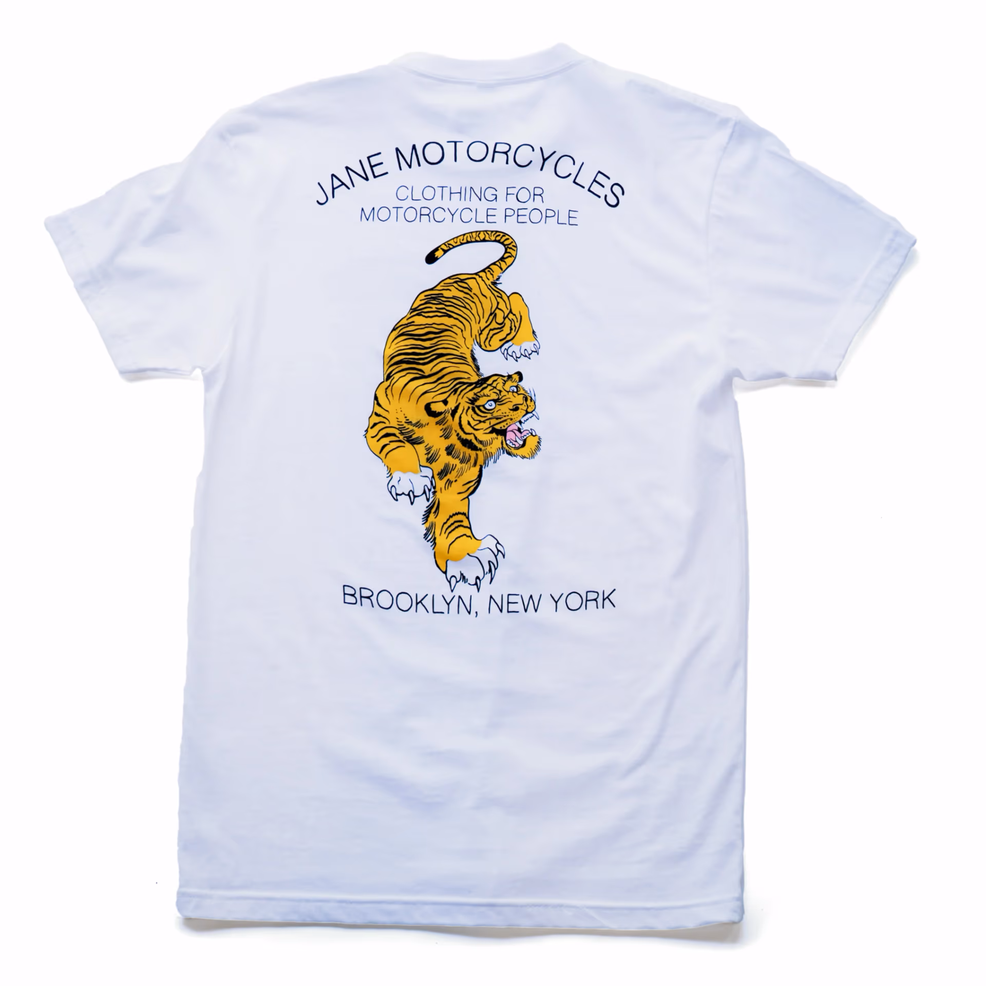 Jane Motorcycles | Mott Street Short Sleeve Premium • White